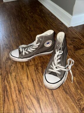 Gray Converse High Top Sneakers
